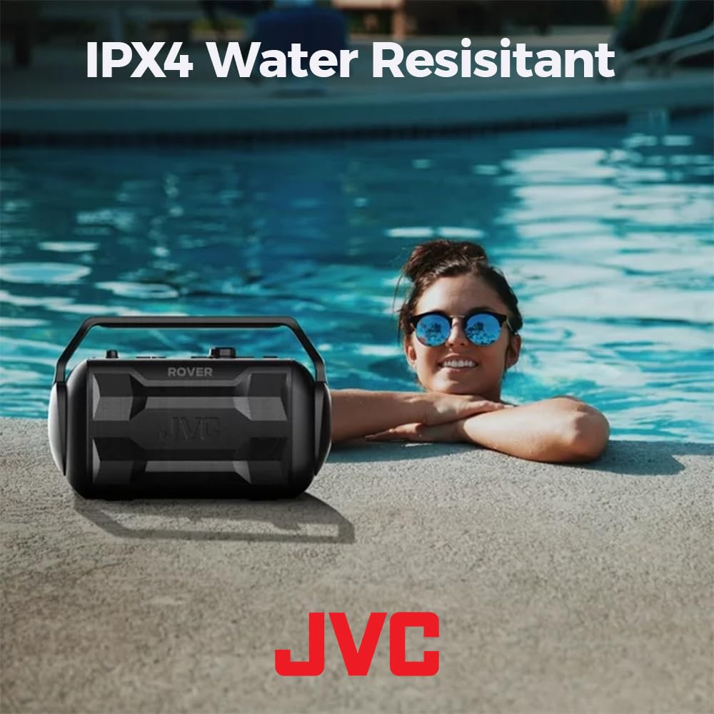 JVC Rover Portable Indoor/Outdoor Bluetooth Speaker, 30 Watts